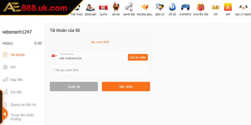 Nạp Và Rút Tiền AE888 1 Quy trình rút tiền tại AE888
